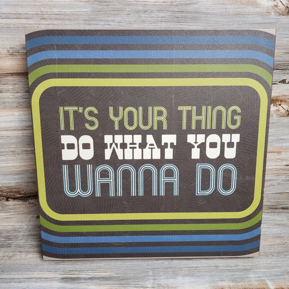 Lyricology Wall Art 'It's Your Thing' by Rudolph Isley, Ronald Isley, O'Kelly Is